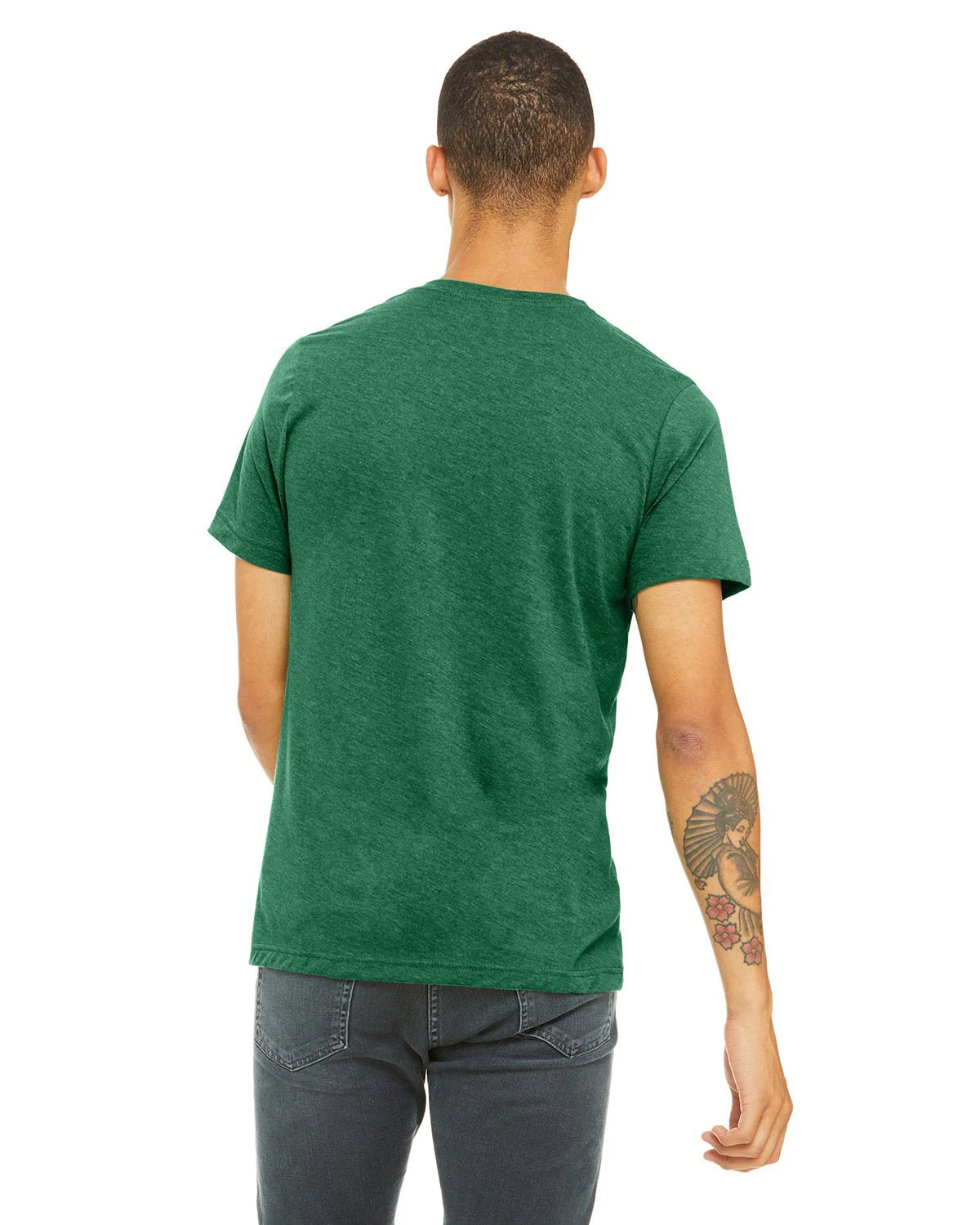3001CVC-Bella + Canvas-HTHR GRASS GREEN - Cheap-Us