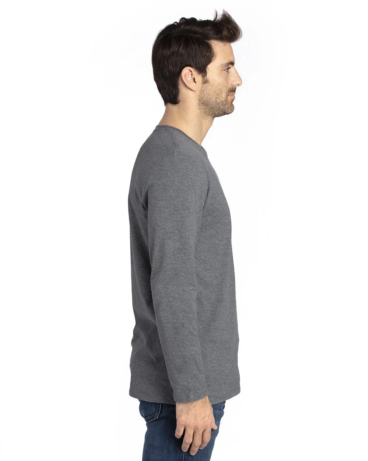 100LS-Threadfast Apparel-CHARCOAL HEATHER - Cheap-Us