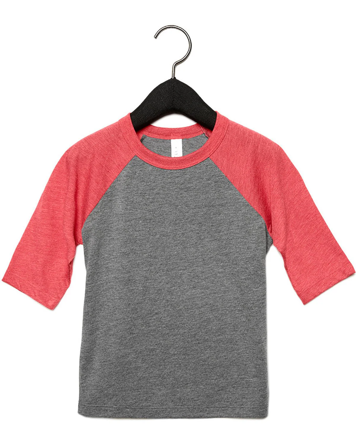 3200T-Bella + Canvas-GREY/ RED TRBLND - Cheap-Us