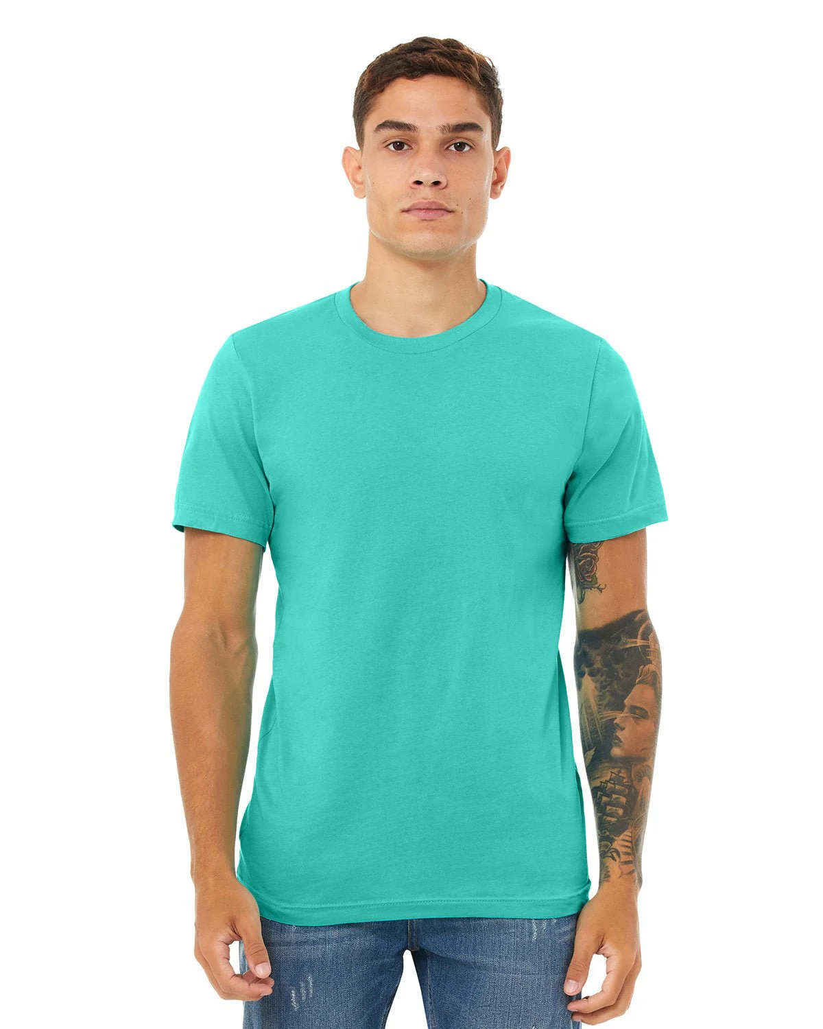 3001C-Bella + Canvas-TEAL - Cheap-Us