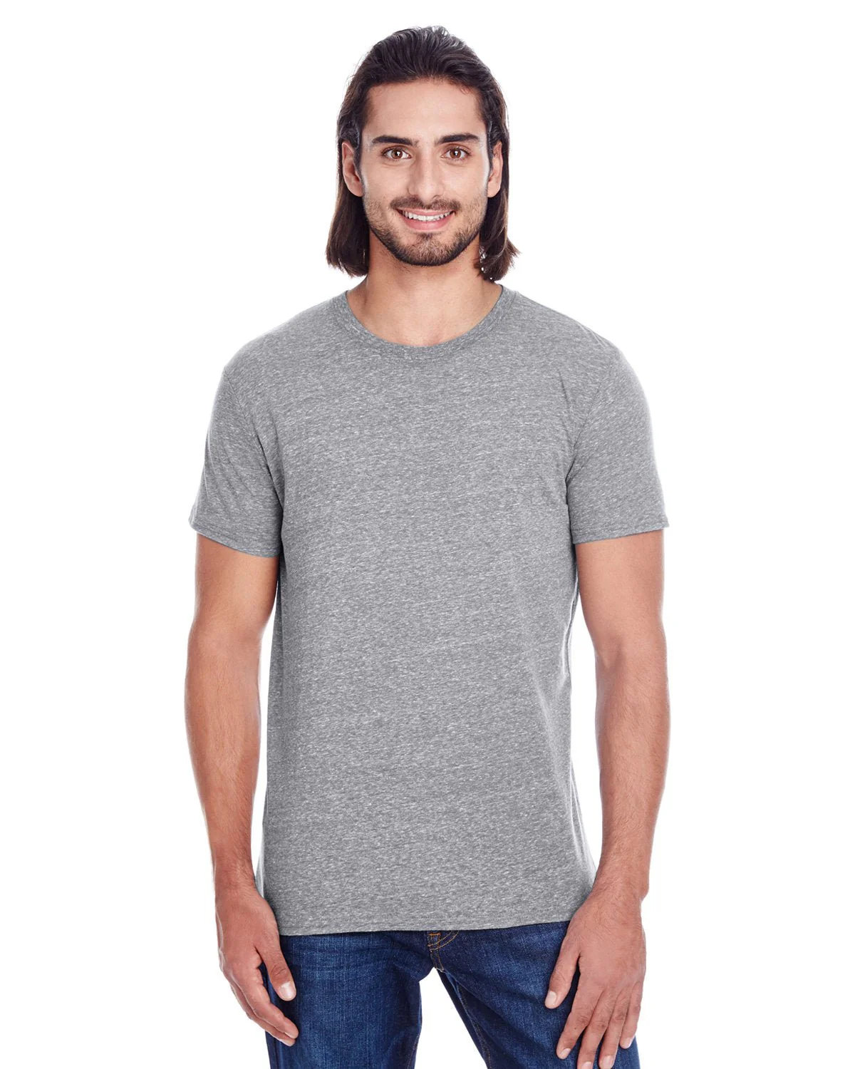 102A-Threadfast Apparel-GREY TRIBLEND - Cheap-Us