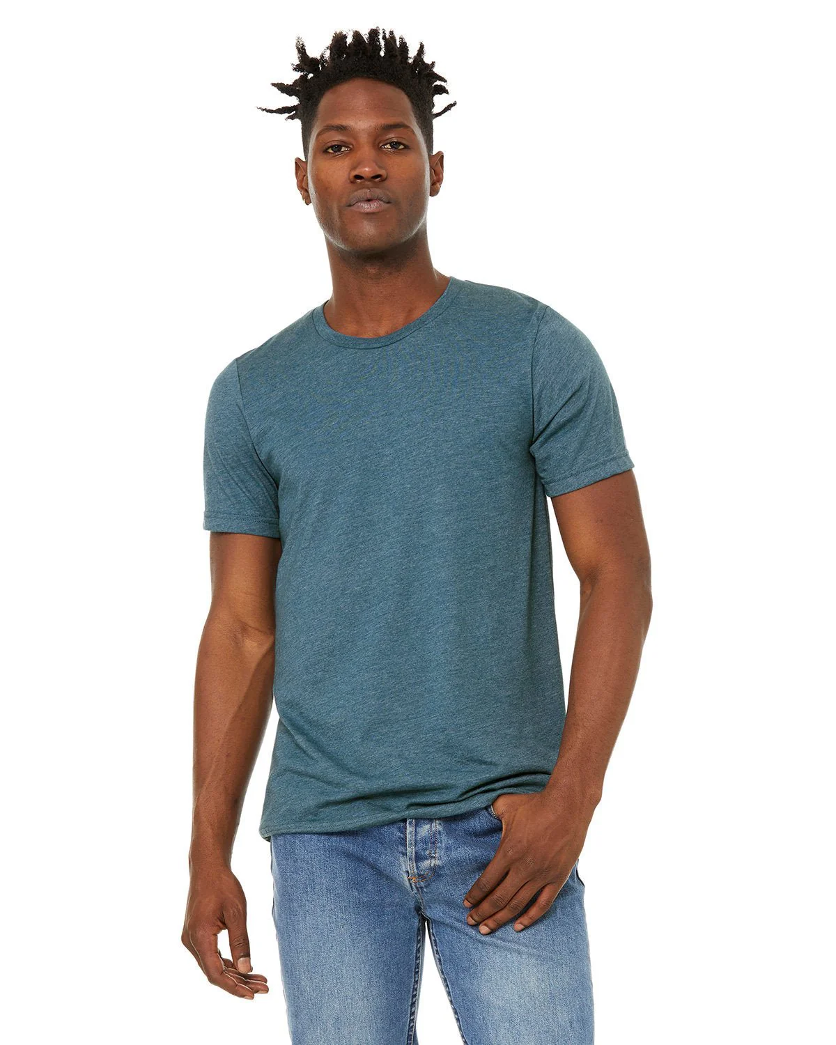 3301C-Bella + Canvas-HTHR DEEP TEAL - Cheap-Us