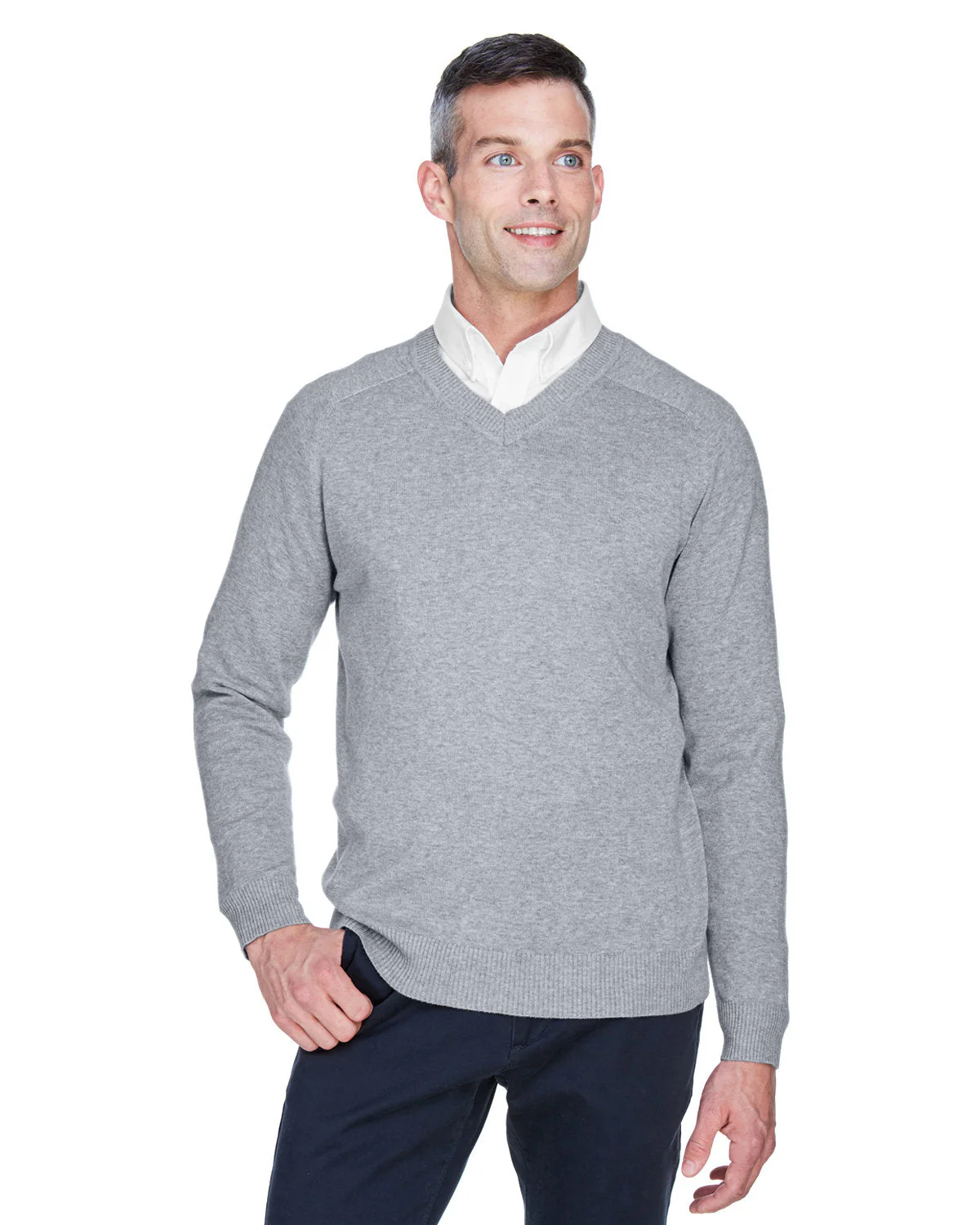 D475-Devon & Jones-GREY HEATHER - Cheap-Us