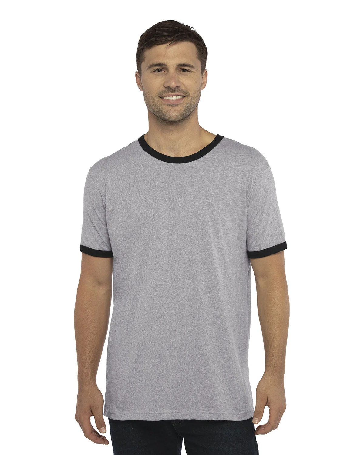 3604-Next Level Apparel-HTHR GRAY/ BLACK - Cheap-Us