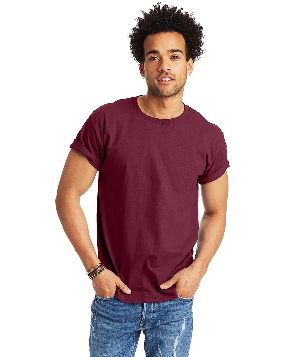 5250T-Hanes-MAROON - Cheap-Us