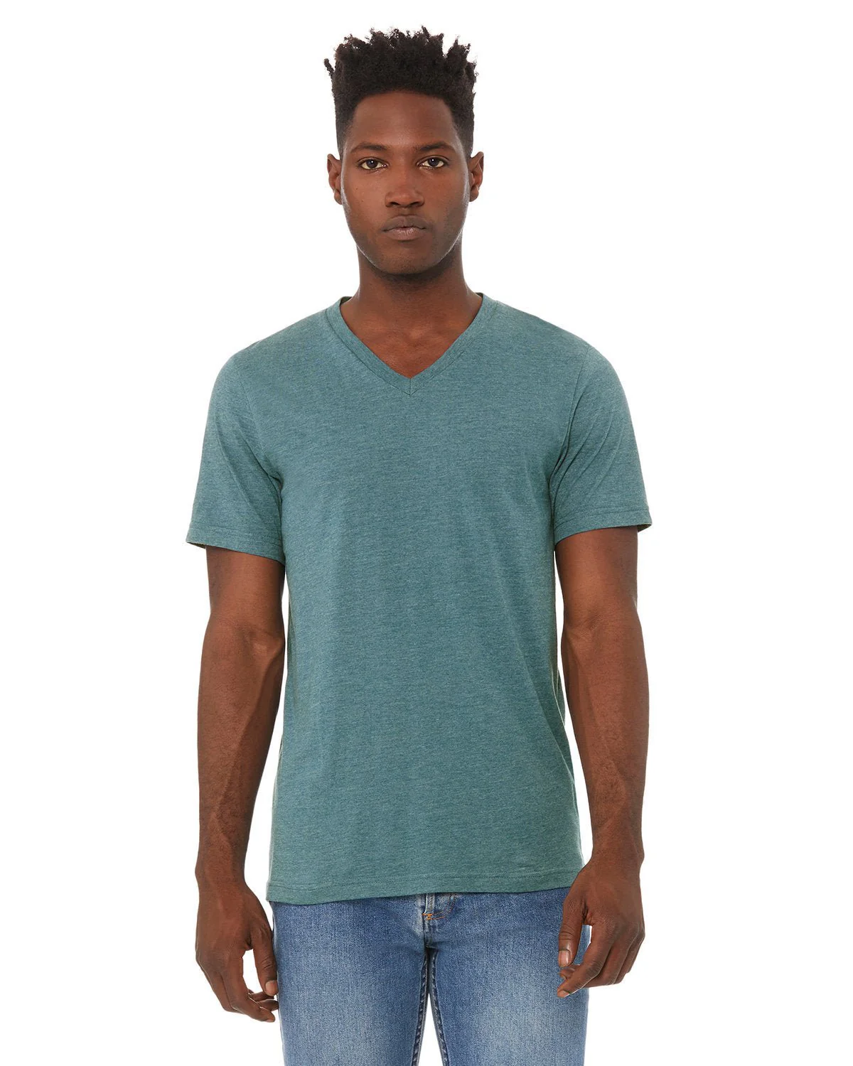 3005CVC-Bella + Canvas-HTHR DEEP TEAL - Cheap-Us