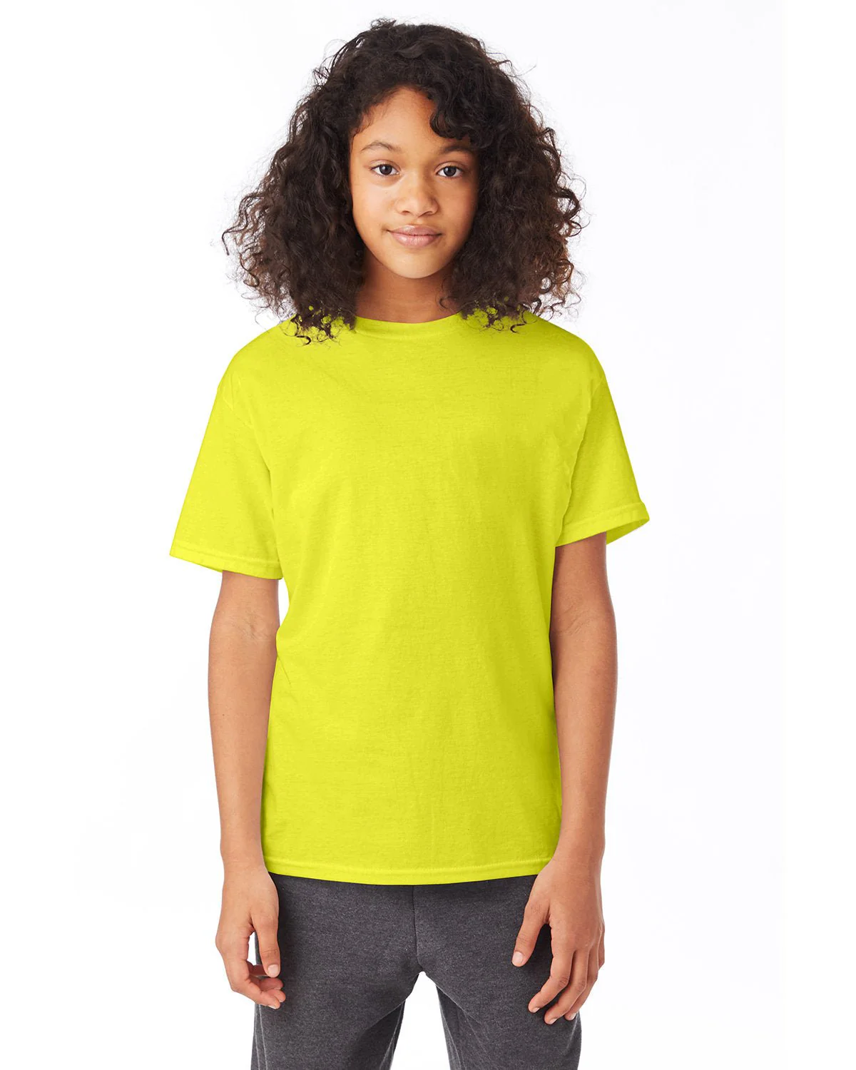 5370-Hanes-SAFETY GREEN - Cheap-Us