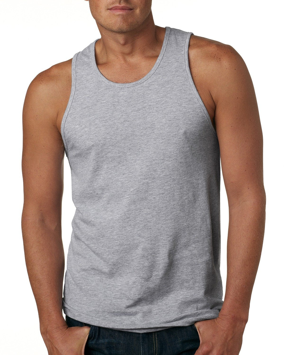 3633-Next Level Apparel-HEATHER GRAY - Cheap-Us