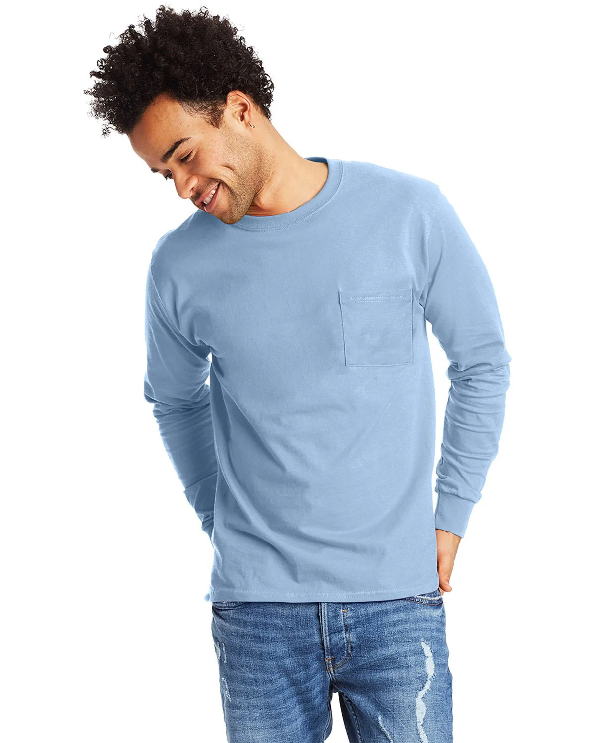 5596-Hanes-LIGHT BLUE - Cheap-Us
