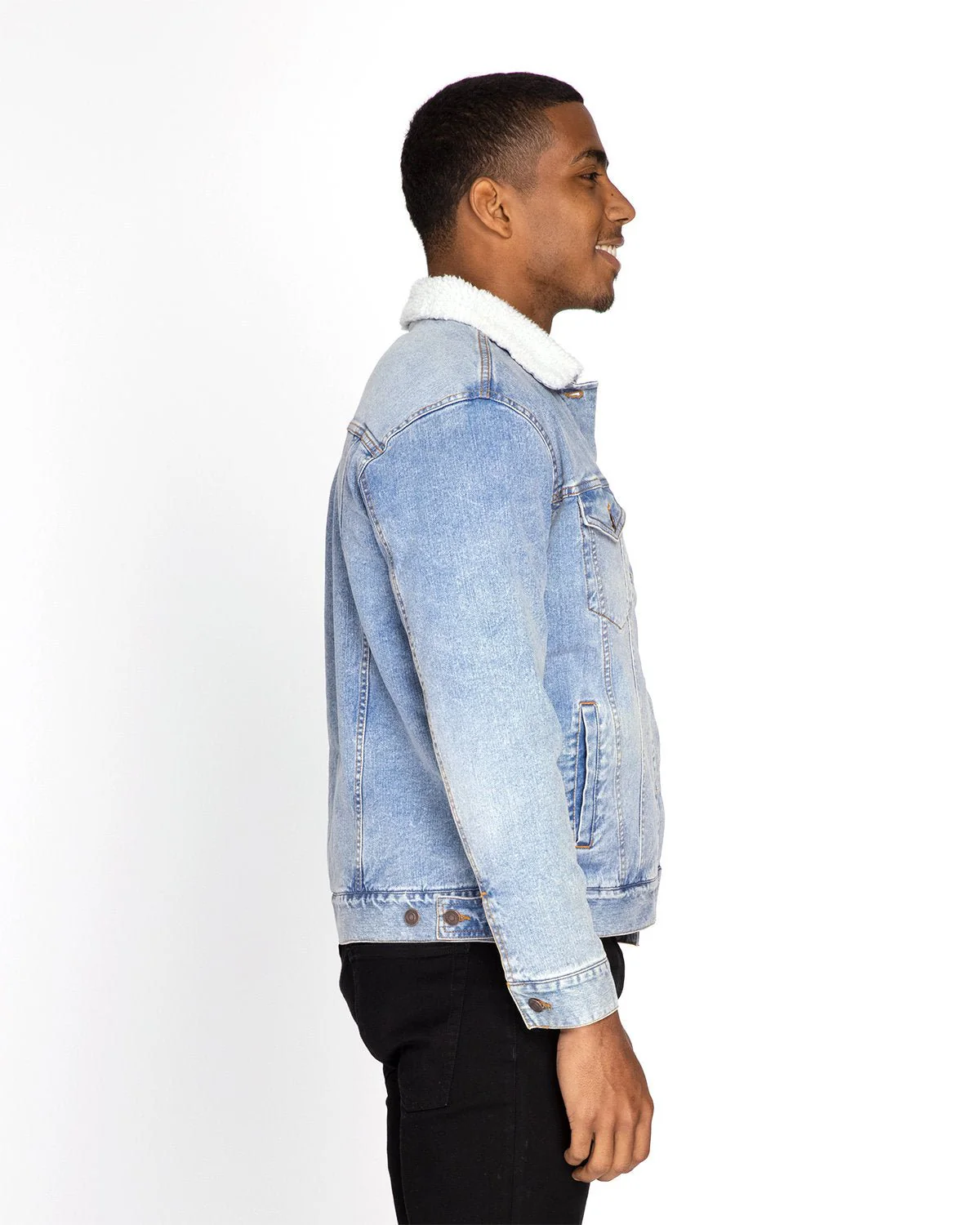 372J-Threadfast Apparel-LT DENIM/ OF WHT - Cheap-Us