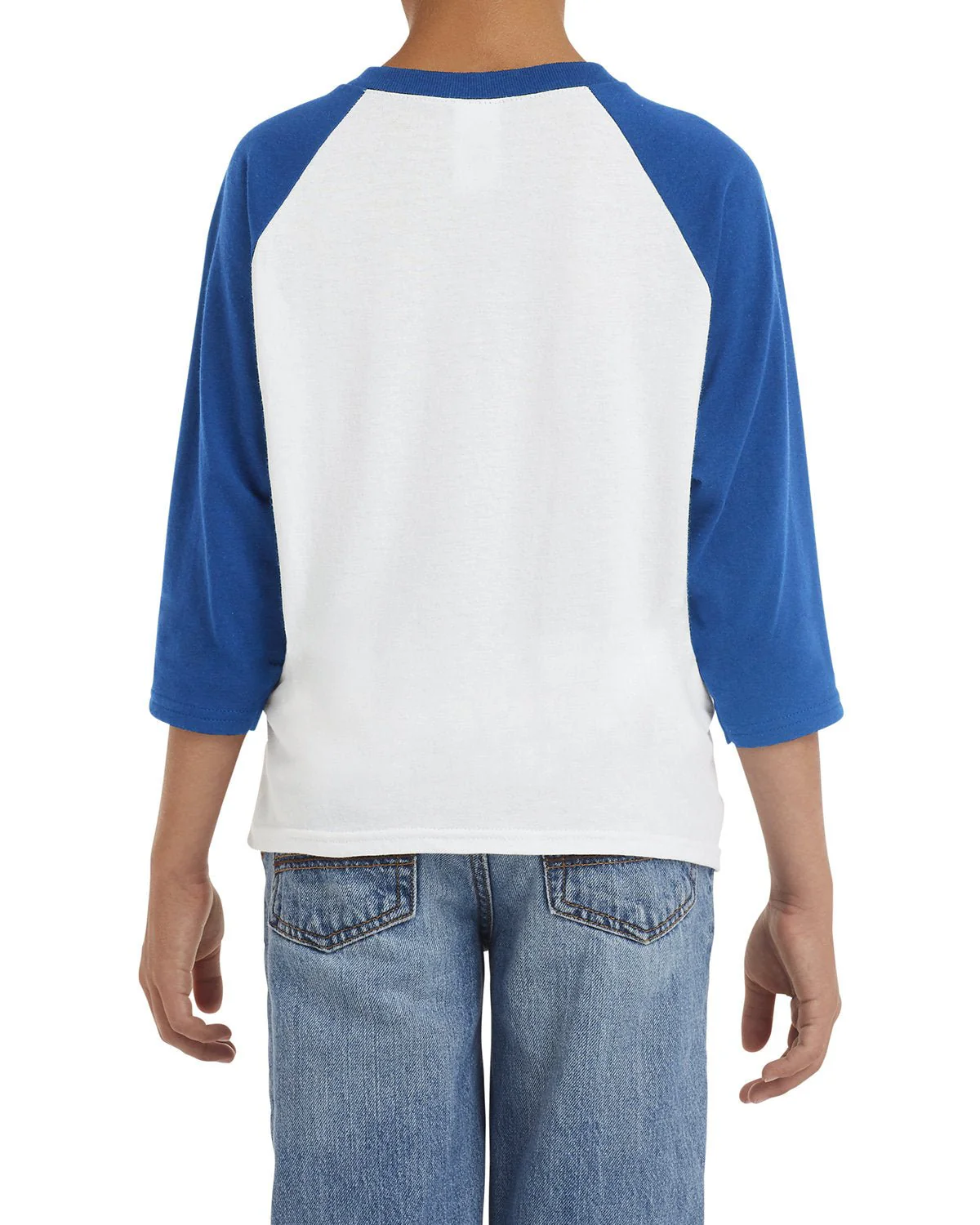 G570B-Gildan-WHITE/ ROYAL - Cheap-Us