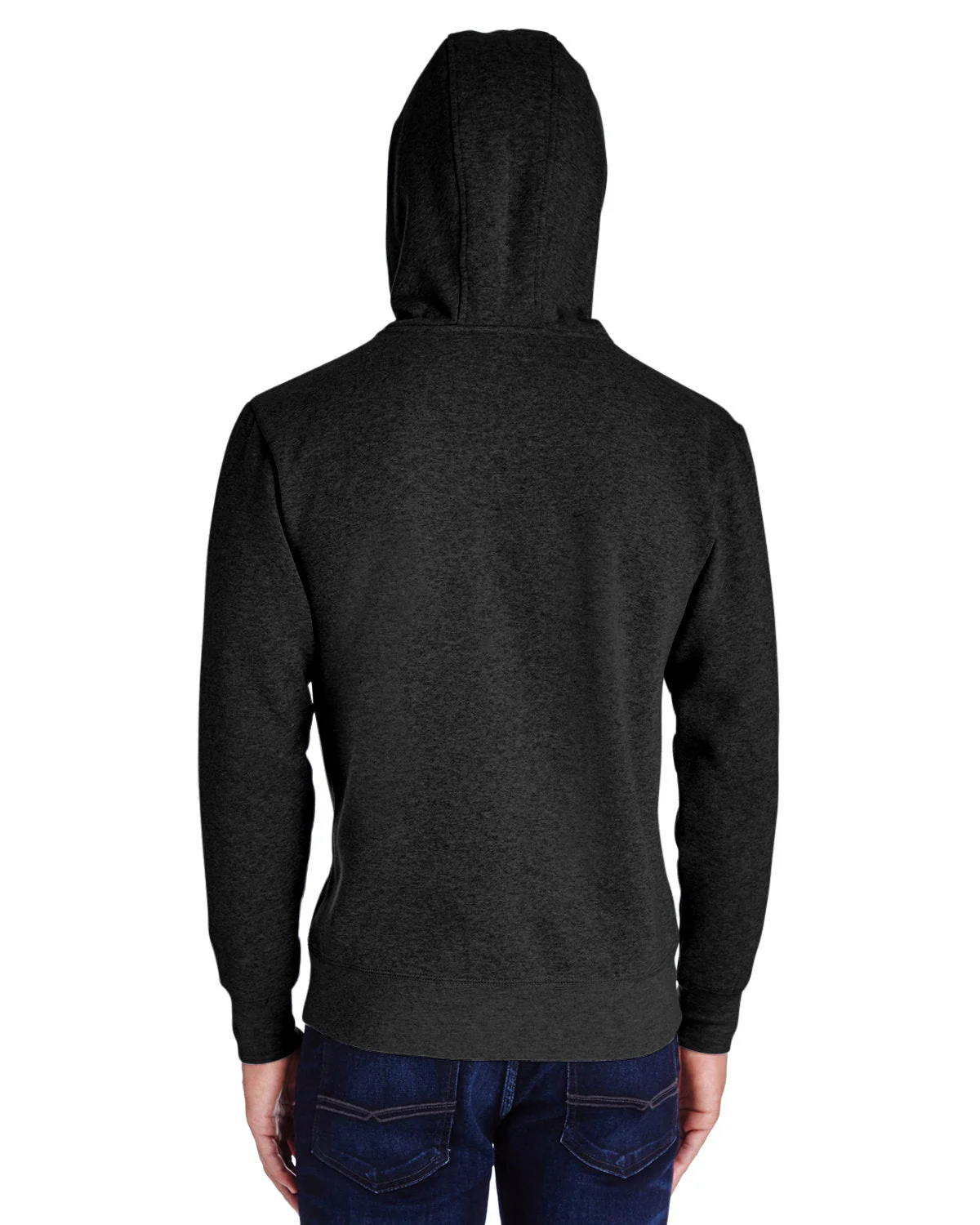 322H-Threadfast Apparel-BLACK HEATHER - Cheap-Us