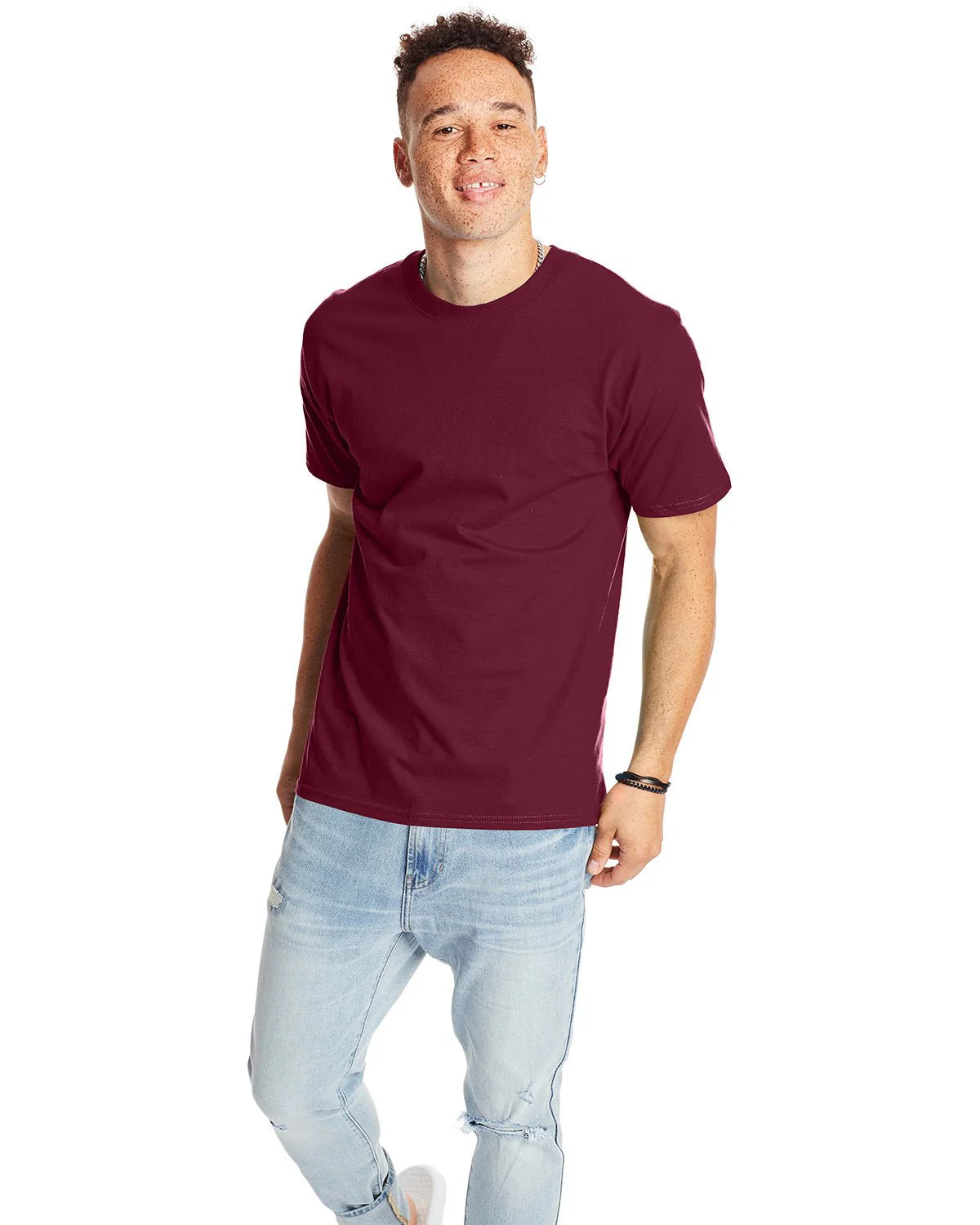 5180-Hanes-MAROON - Cheap-Us