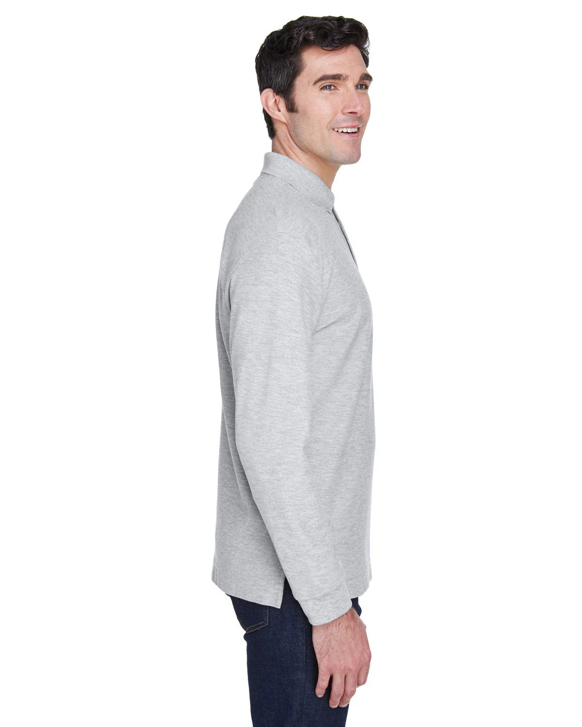 D110-Devon & Jones-GREY HEATHER - Cheap-Us