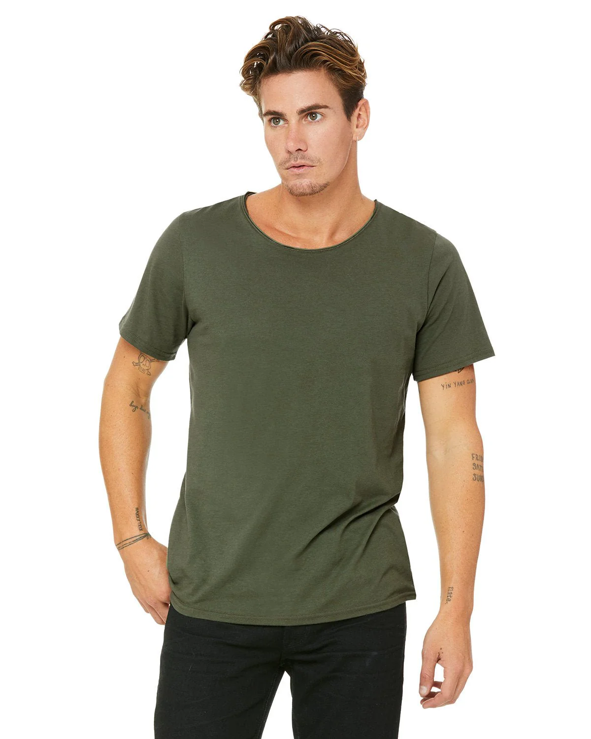 B3014-Bella + Canvas-MILITARY GREEN - Cheap-Us