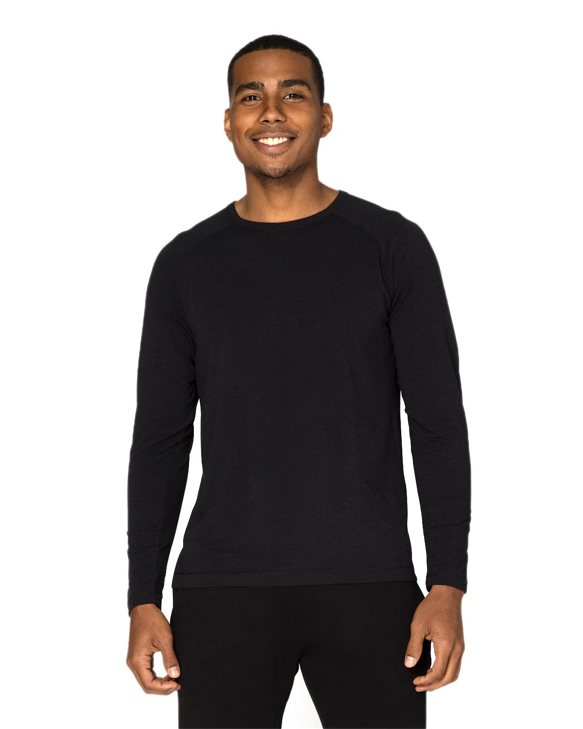 382LS-Threadfast Apparel-BLACK - Cheap-Us