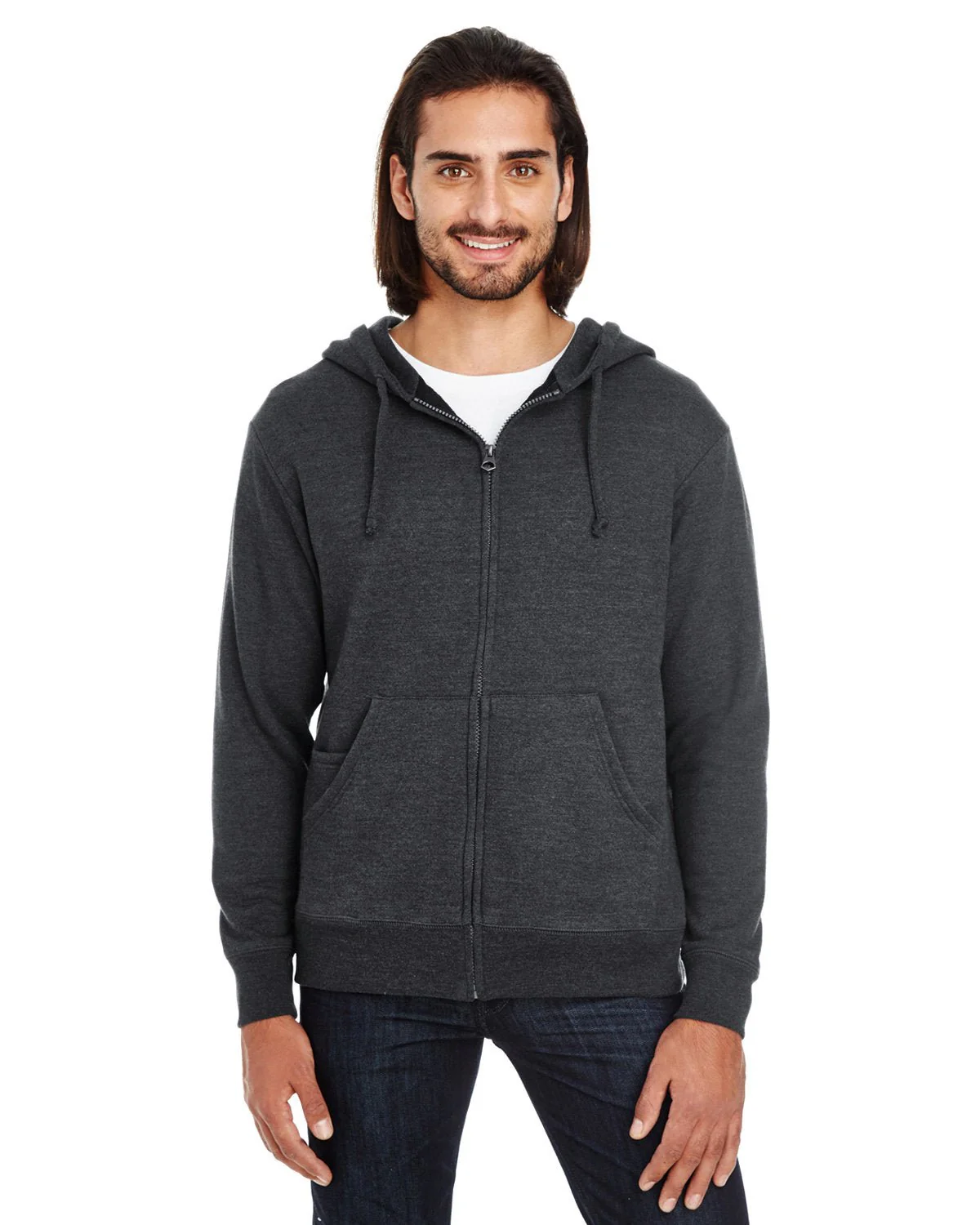 321Z-Threadfast Apparel-BLACK HEATHER - Cheap-Us