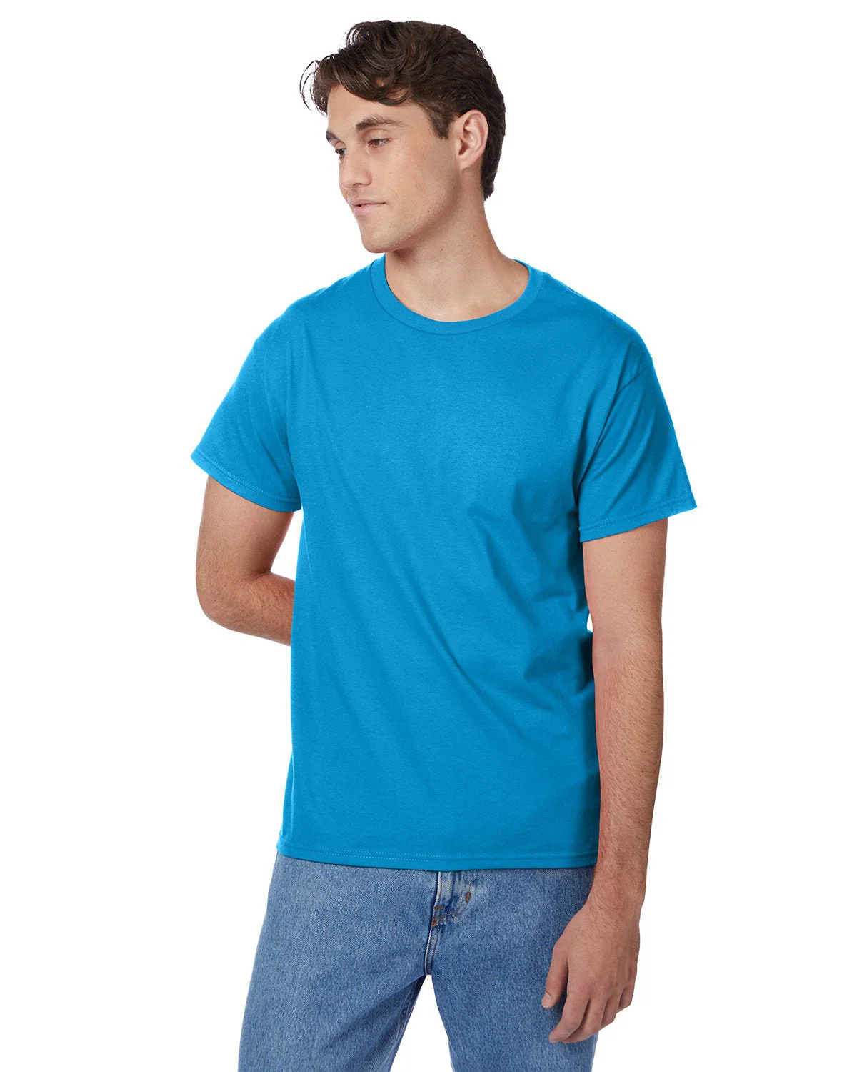 5250T-Hanes-TEAL - Cheap-Us