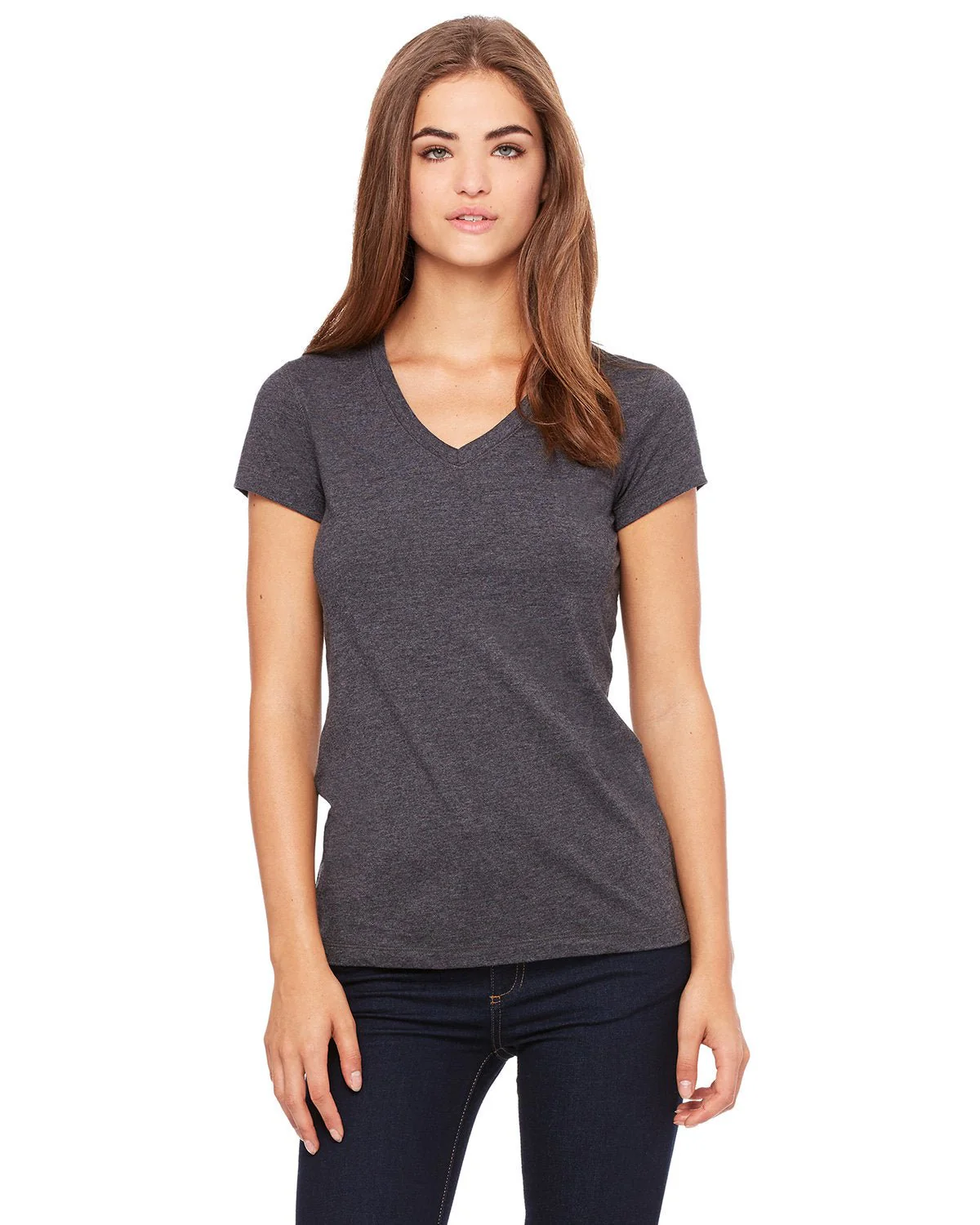 B6005-Bella + Canvas-DARK GRY HEATHER - Cheap-Us