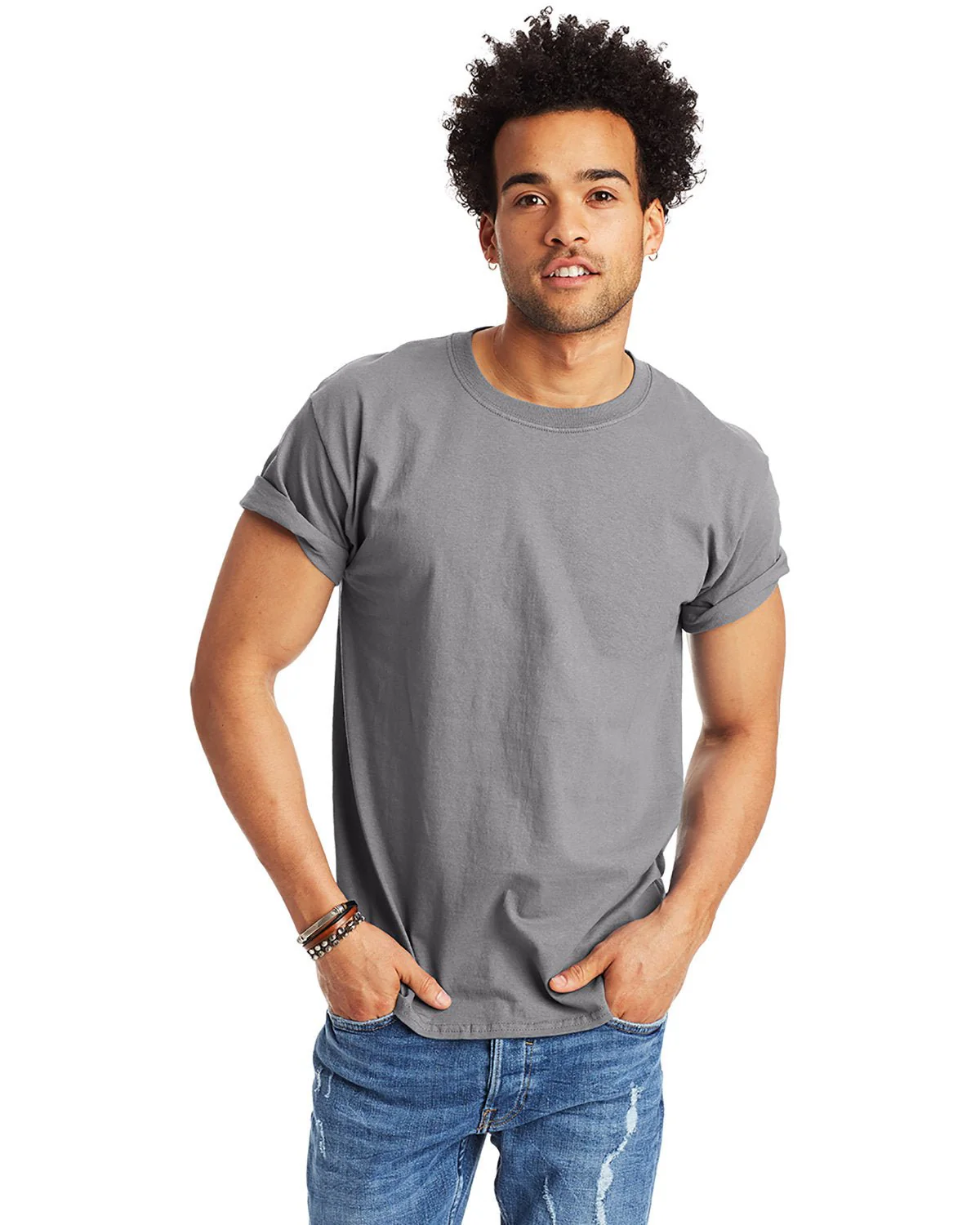 5250T-Hanes-VINTAGE GRAY - Cheap-Us
