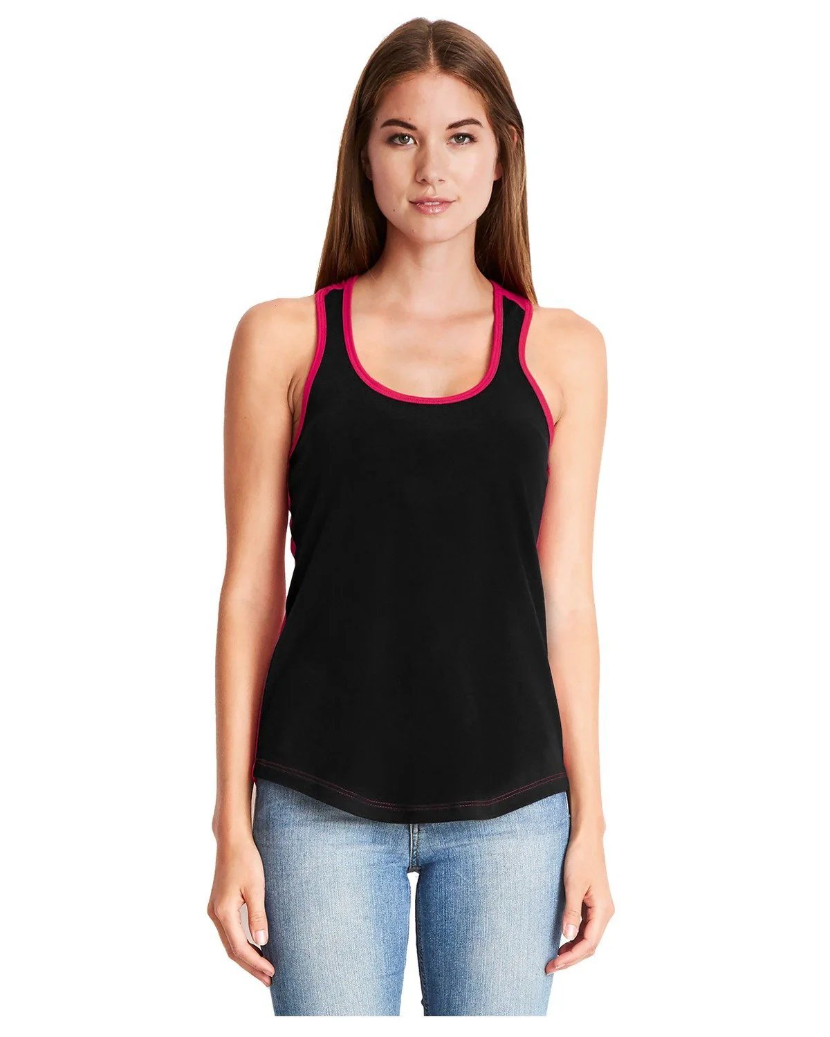 1534-Next Level Apparel-BLACK/ RED - Cheap-Us