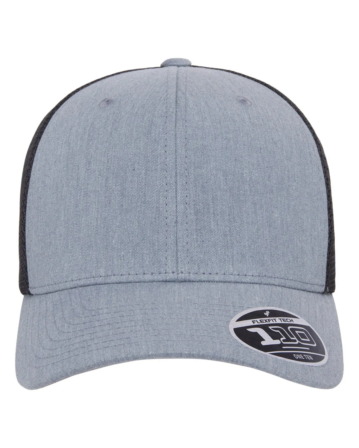 110MT-Yupoong-HTHR GREY/ BLACK - Cheap-Us