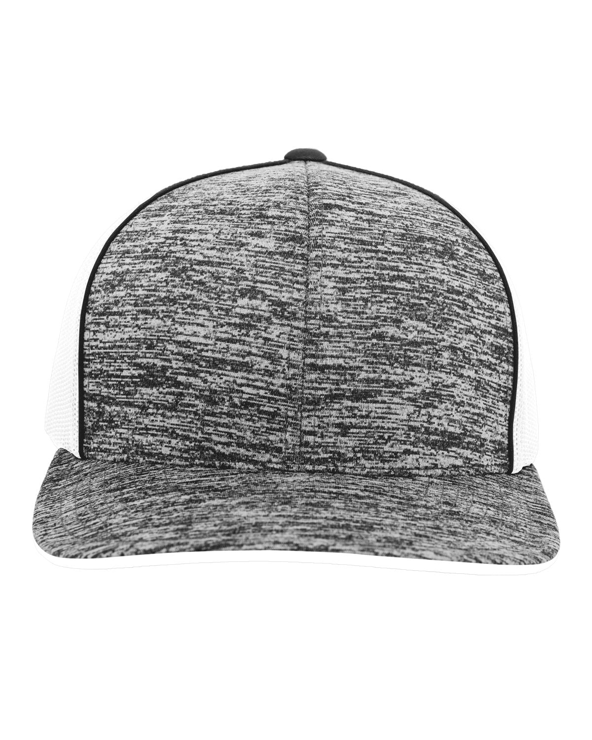 106C-Pacific Headwear-BLACK HTHR/ WHT - Cheap-Us