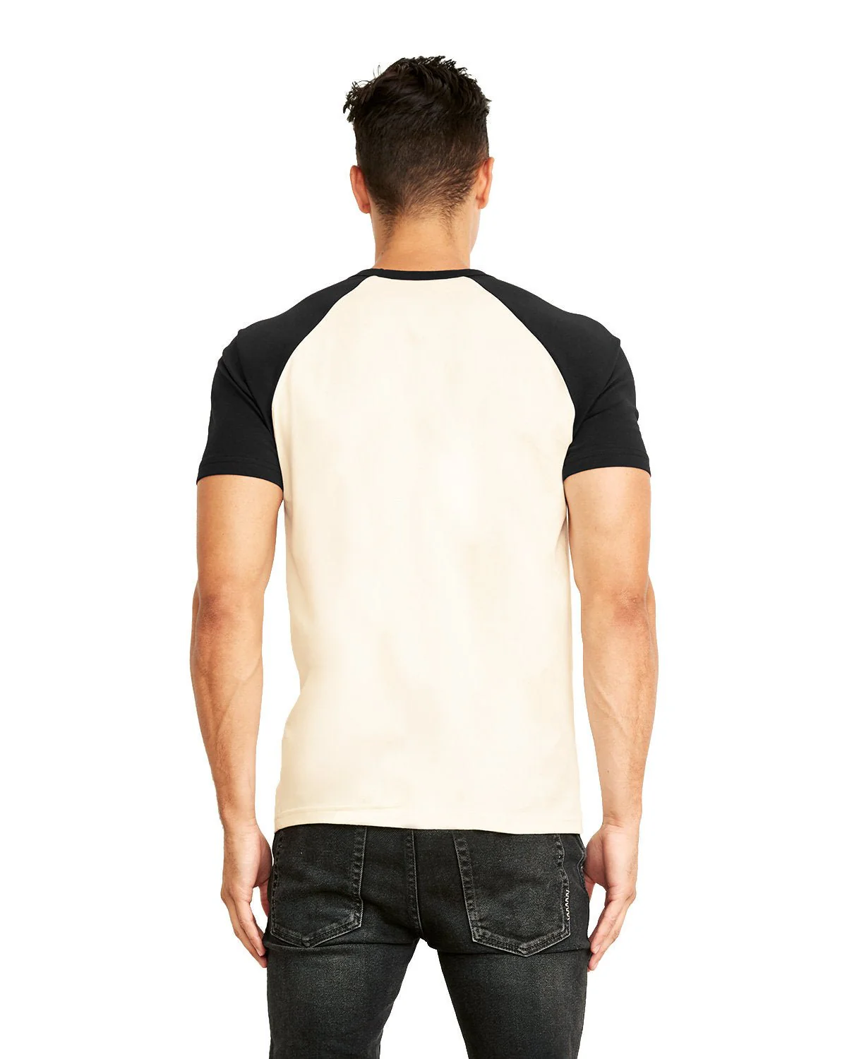 N3650-Next Level Apparel-BLACK/ NATURAL - Cheap-Us