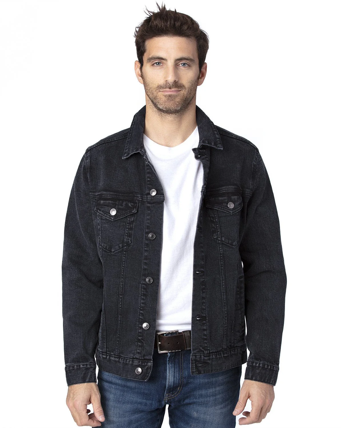 370J-Threadfast Apparel-BLACK DENIM - Cheap-Us