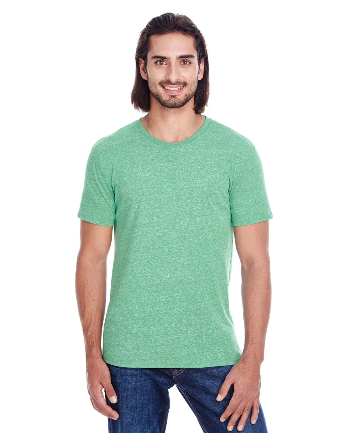 102A-Threadfast Apparel-GREEN TRIBLEND - Cheap-Us