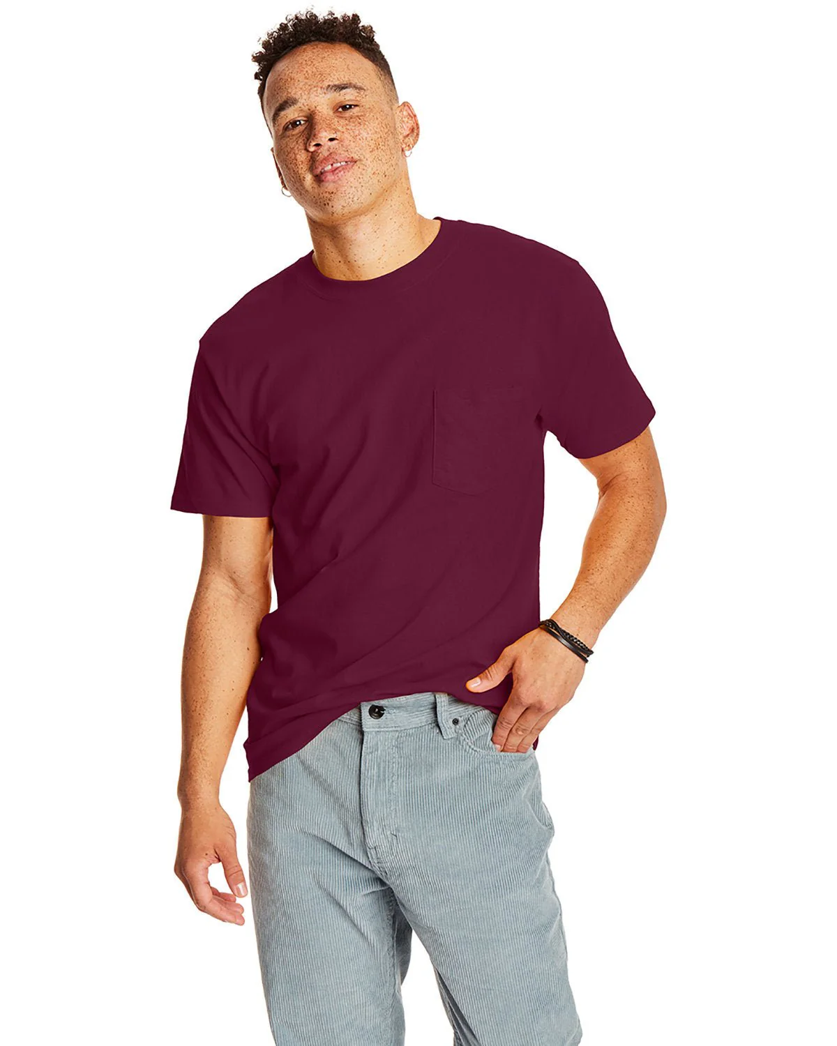 5190P-Hanes-MAROON - Cheap-Us