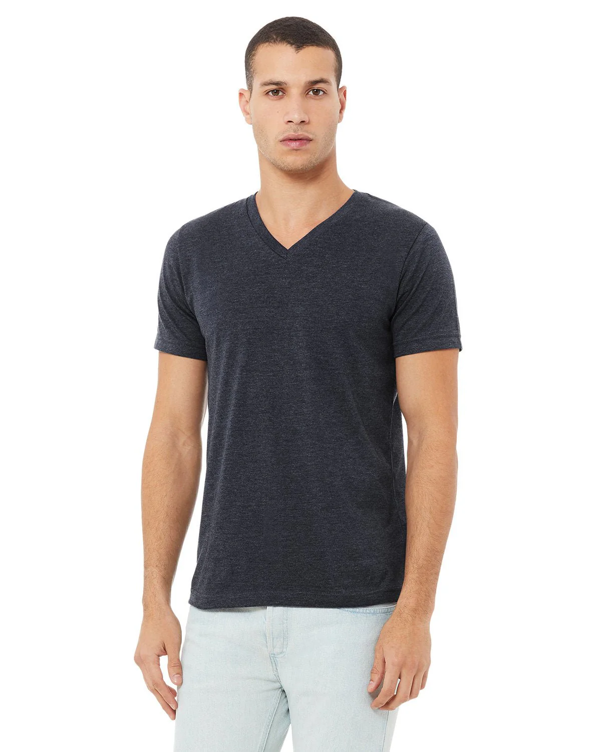 3005CVC-Bella + Canvas-HEATHER NAVY - Cheap-Us