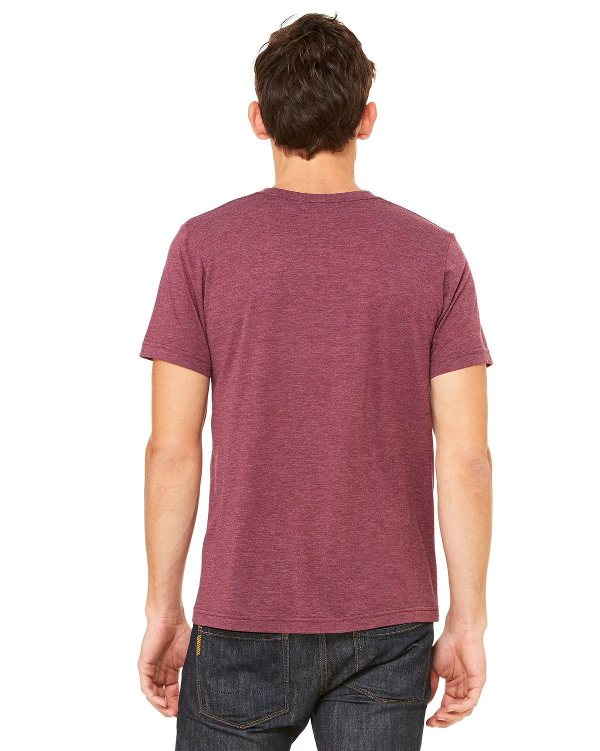 3413C-Bella + Canvas-MAROON TRIBLEND - Cheap-Us