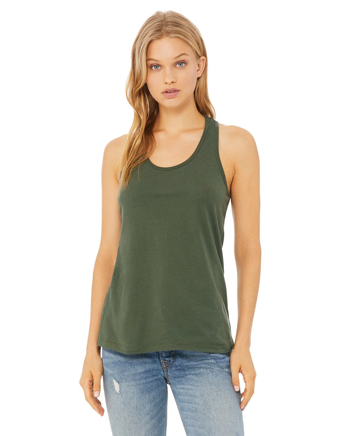 B6008-Bella + Canvas-MILITARY GREEN - Cheap-Us