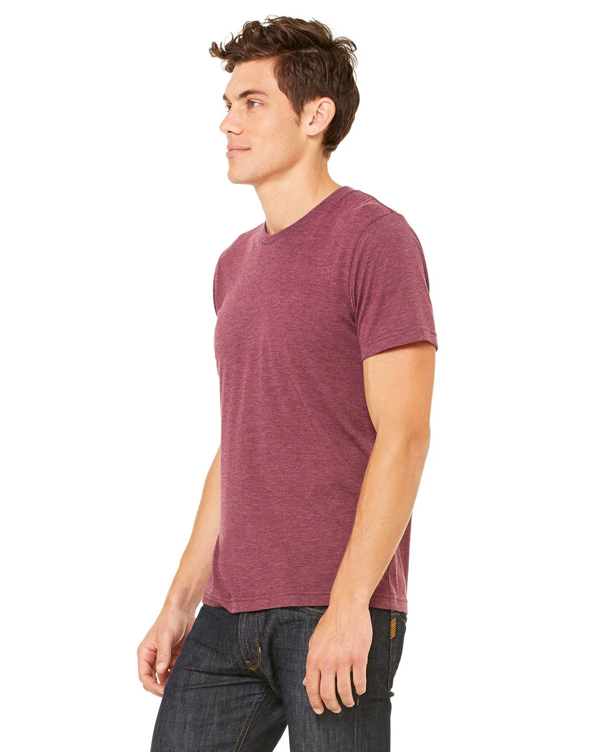 3413C-Bella + Canvas-MAROON TRIBLEND - Cheap-Us