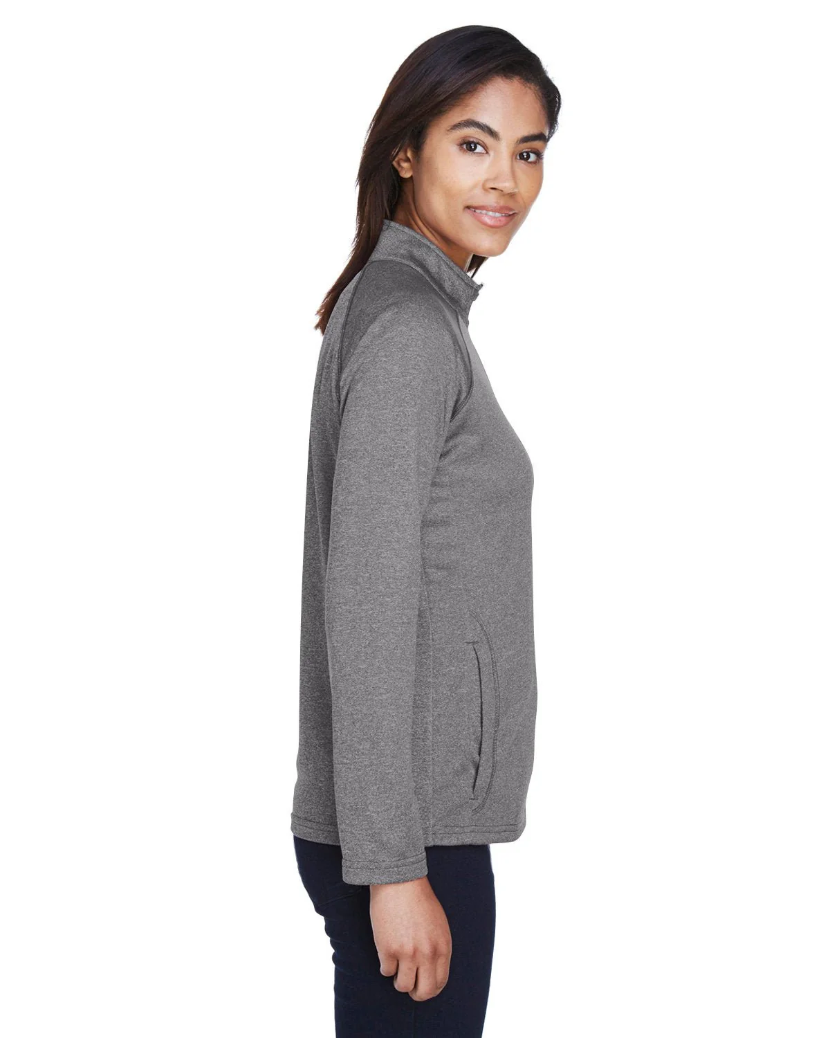 DG440W-Devon & Jones-DK GREY HEATHER - Cheap-Us
