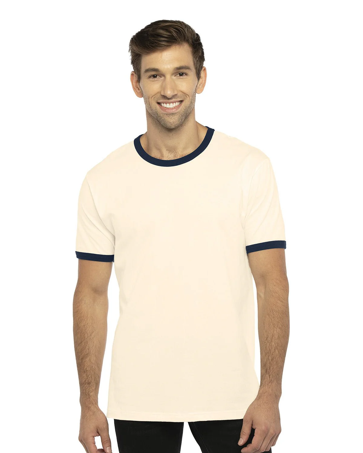 3604-Next Level Apparel-NATURL/ MDNT NVY - Cheap-Us