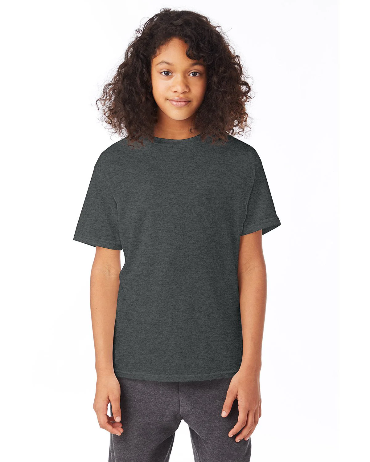 5370-Hanes-CHARCOAL HEATHER - Cheap-Us