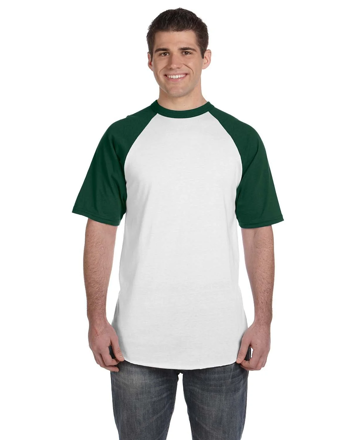 423-Augusta Sportswear-WHITE/ DRK GREEN - Cheap-Us