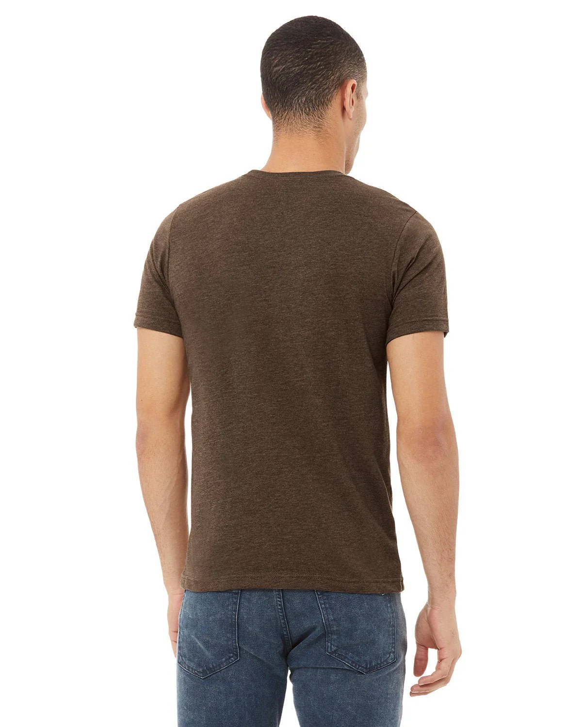 3001CVC-Bella + Canvas-HEATHER BROWN - Cheap-Us