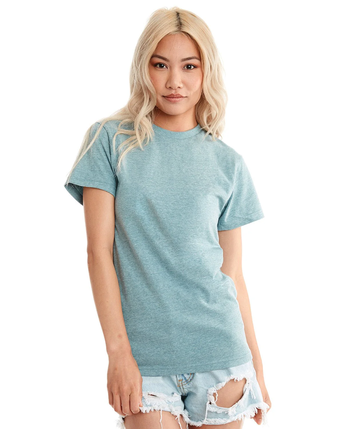 4600-Next Level Apparel-HEATHER PACIFIC - Cheap-Us