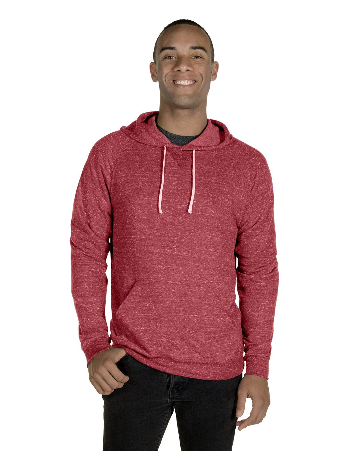 90MR-Jerzees-RED SNOW HEATHER - Cheap-Us