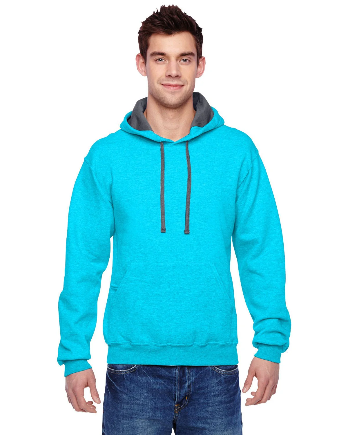SF76R-Fruit of the Loom-CARIB BLUE HTHR - Cheap-Us