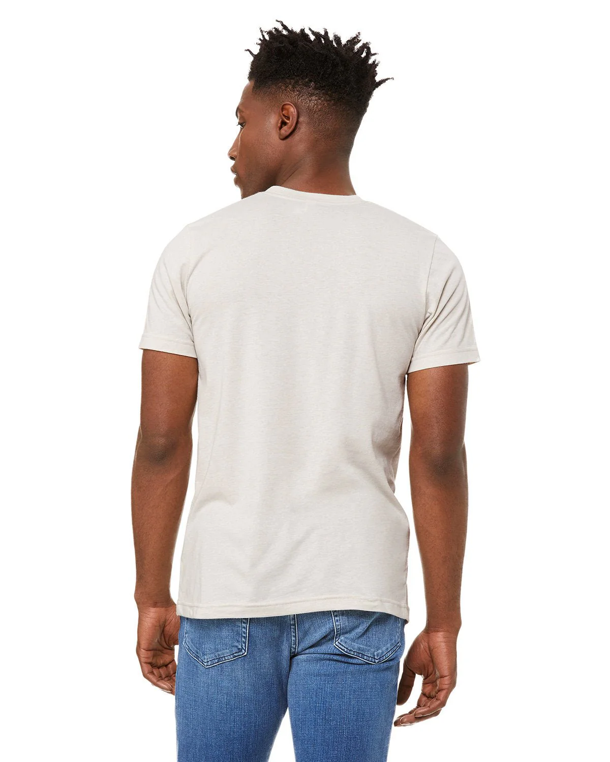 3001CVC-Bella + Canvas-HEATHER CEMENT - Cheap-Us