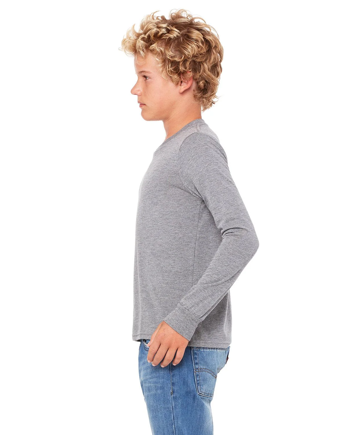 3501Y-Bella + Canvas-GREY TRIBLEND - Cheap-Us