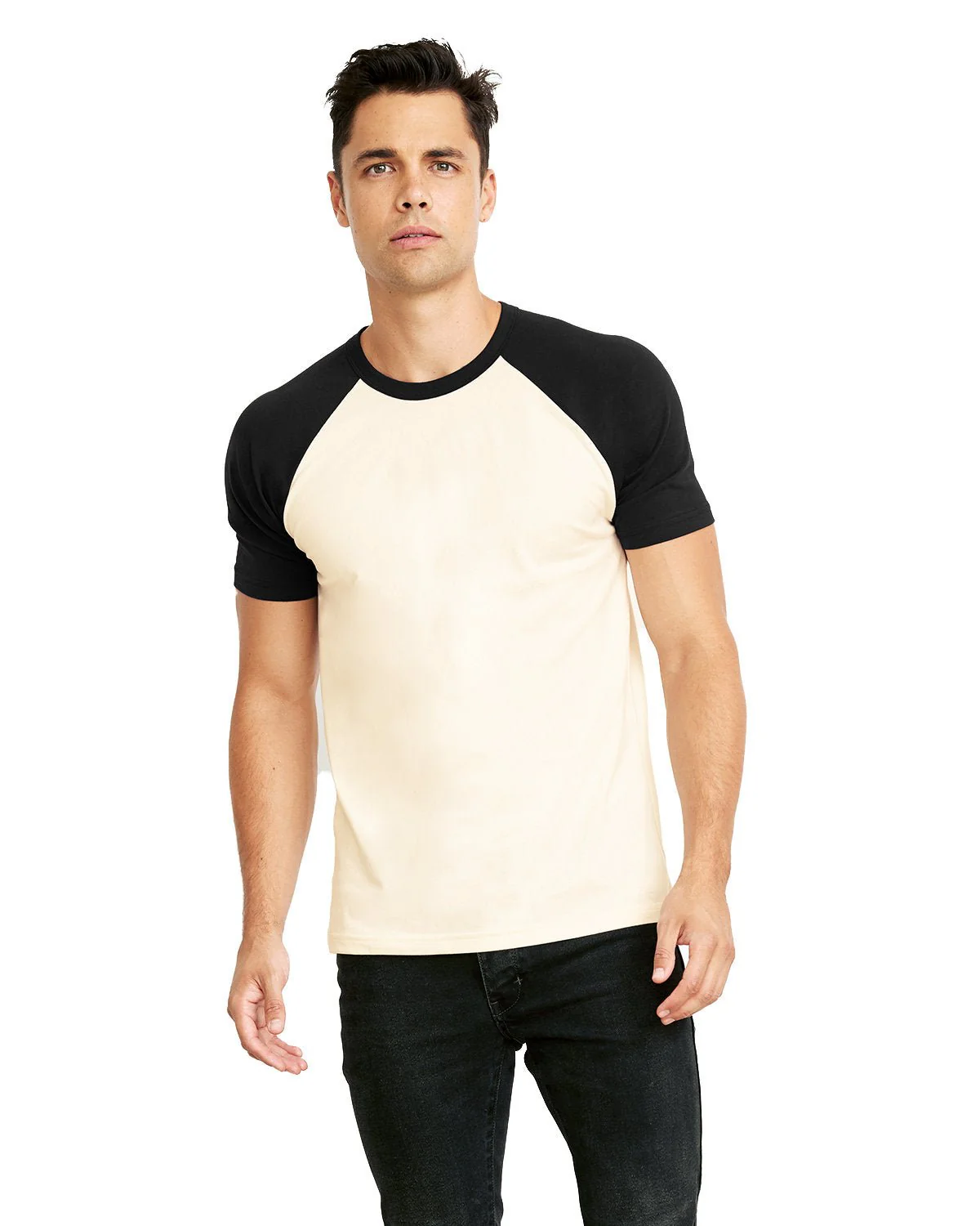 N3650-Next Level Apparel-BLACK/ NATURAL - Cheap-Us