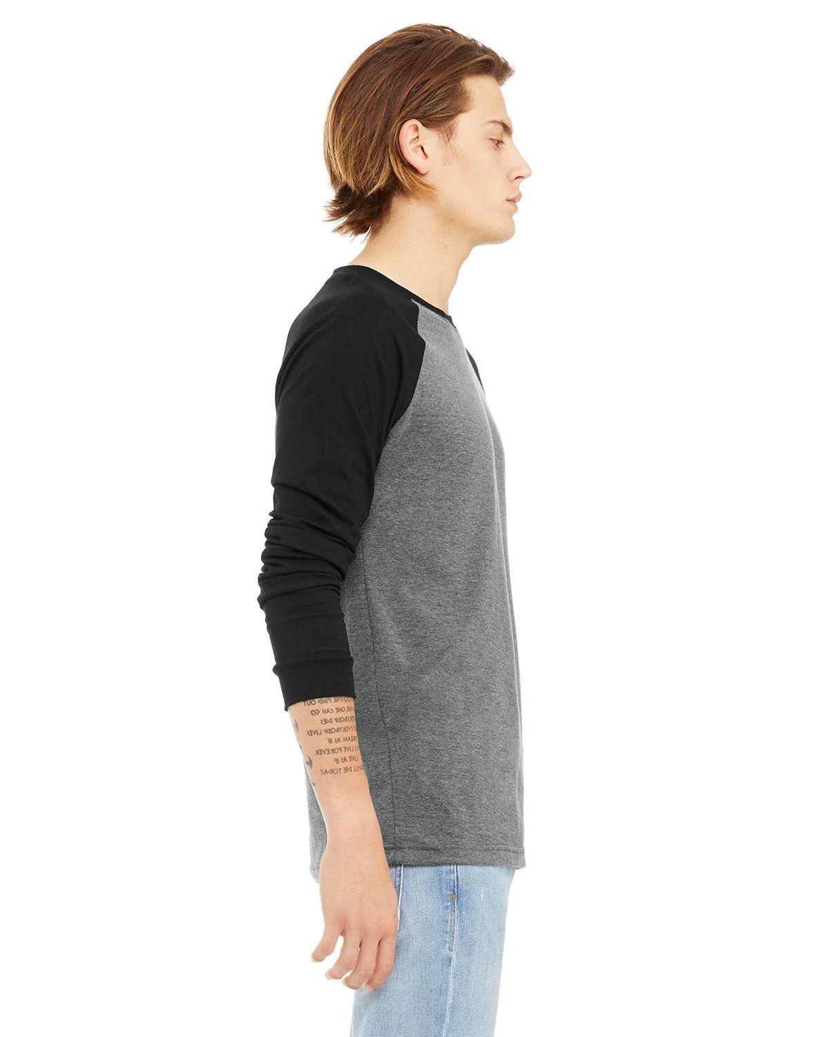 3000C-Bella + Canvas-DEEP HTHR/ BLACK - Cheap-Us