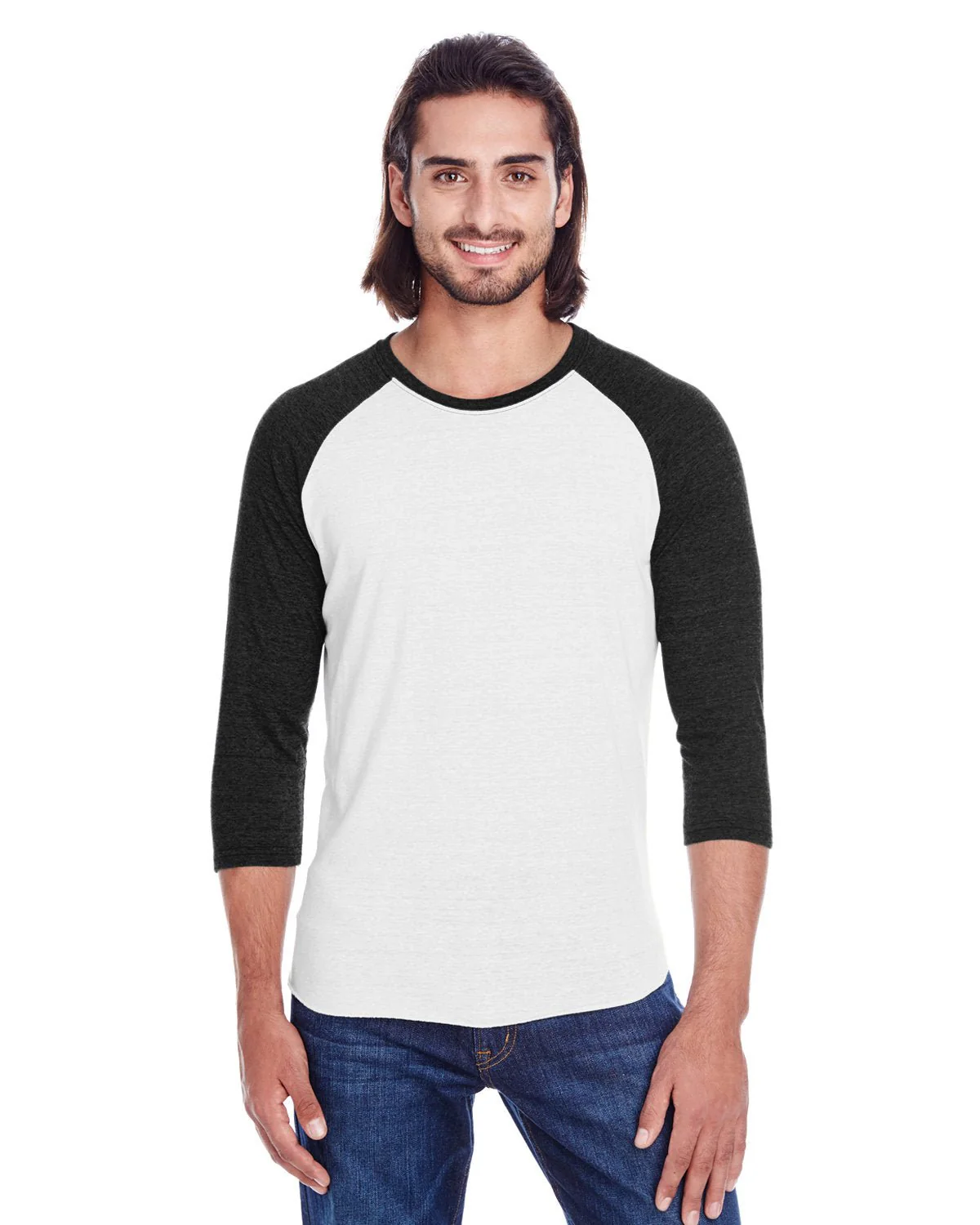 302G-Threadfast Apparel-SLD WHT/ S BL TB - Cheap-Us