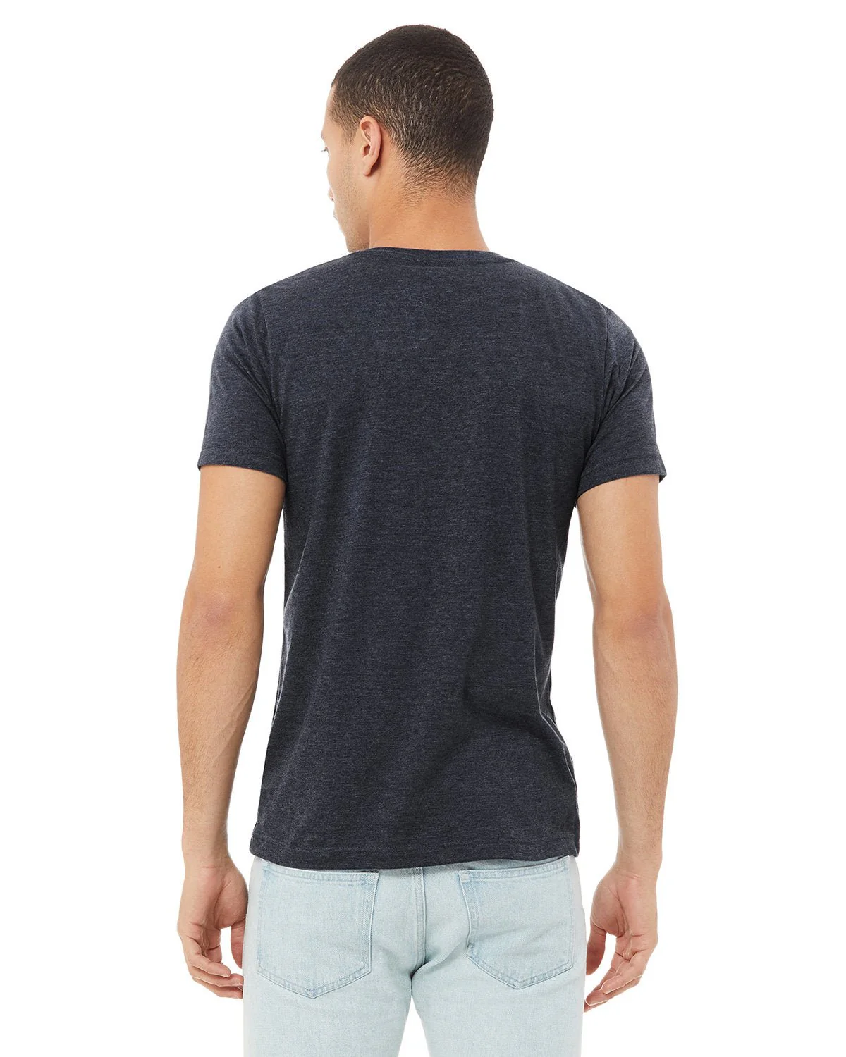 3005CVC-Bella + Canvas-HEATHER NAVY - Cheap-Us