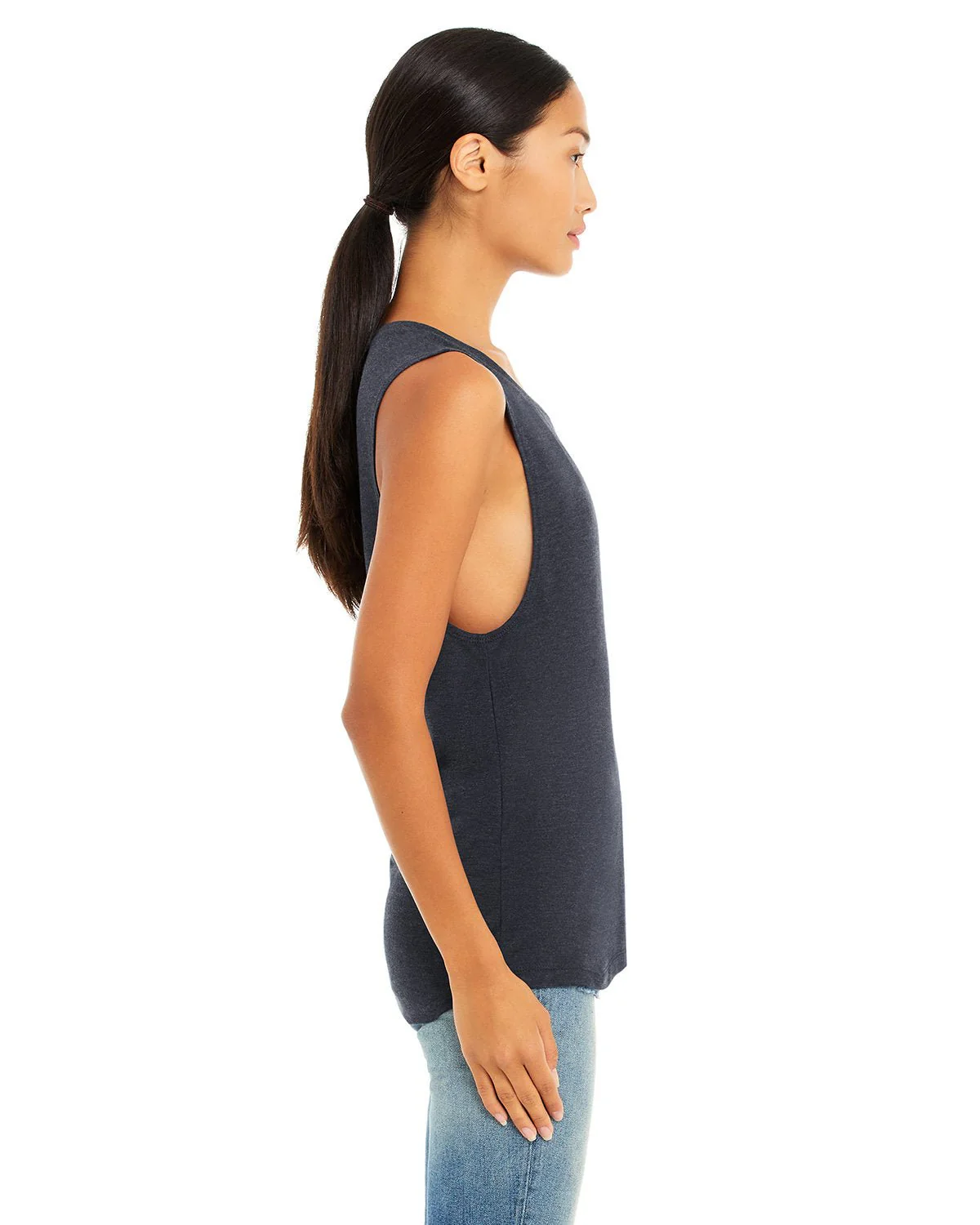 B8803-Bella + Canvas-HEATHER NAVY - Cheap-Us